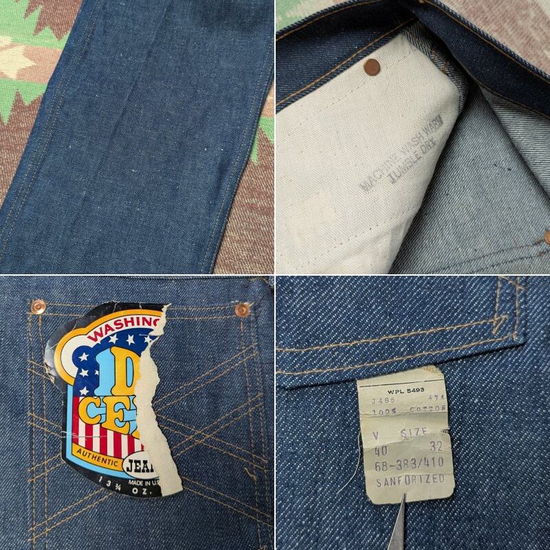 60s～ WASHINGTON DEE CEE Denim Jeans (W39) DEAD-STOCK | Wonder