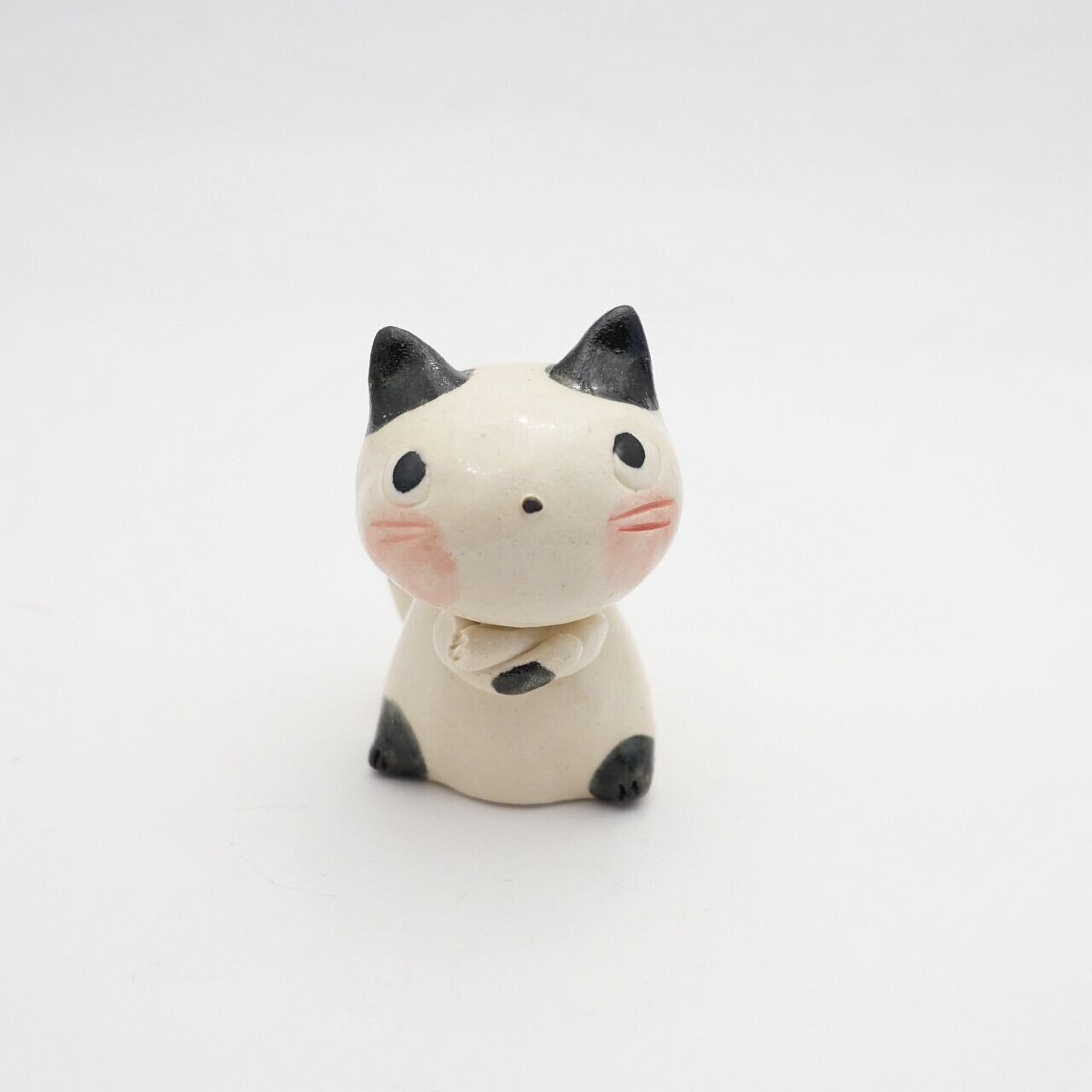 【置物】思案猫 ⑥