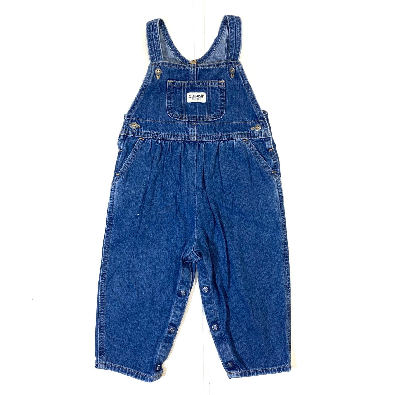 kids】オシュコシュ デニムオーバーオール キッズ 24MOS 90?相当 古着