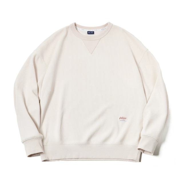 Waffle crew neck tee 3colors 00137