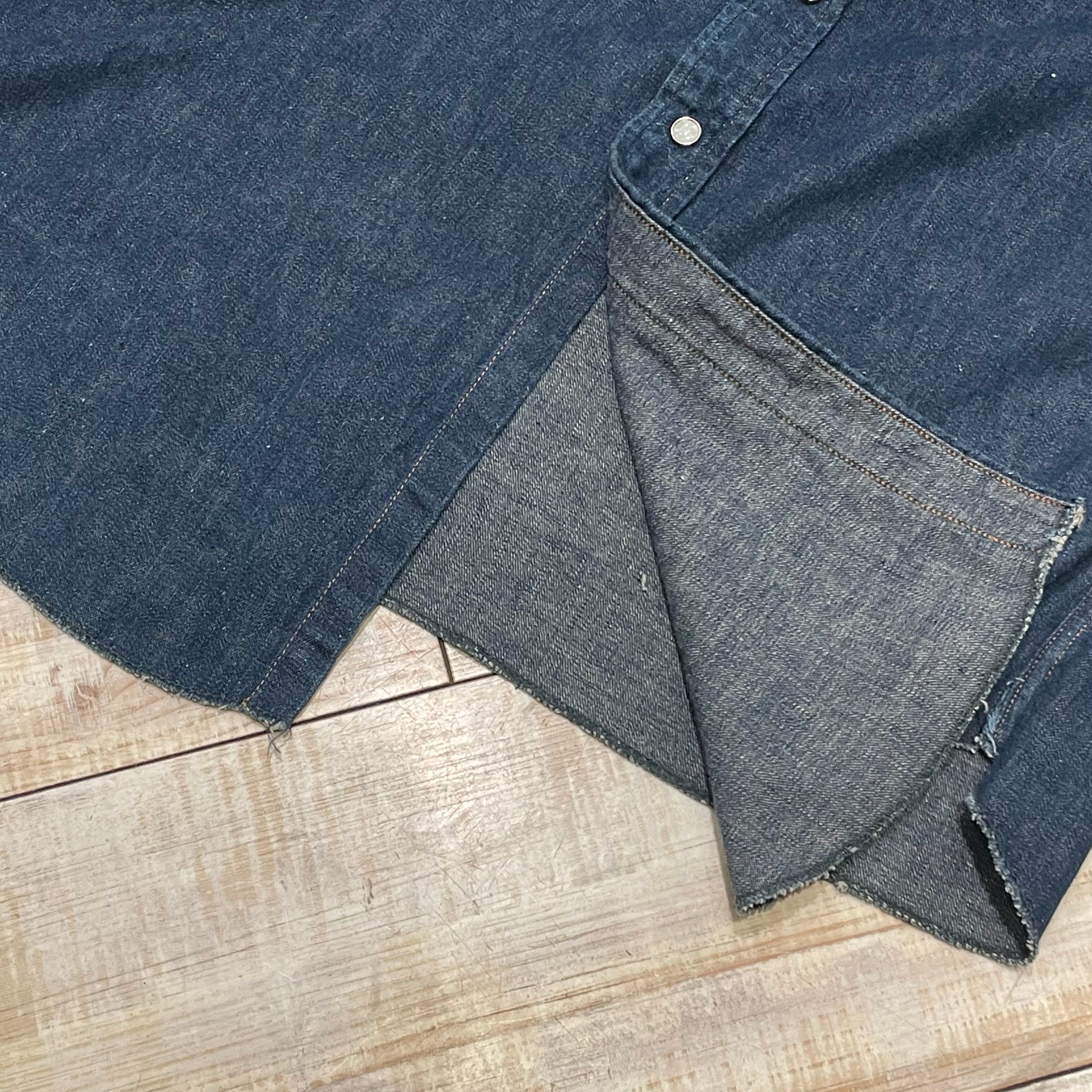 50年代 L位 LEVI'S Short Horn Denim Western Shirts リーバイス