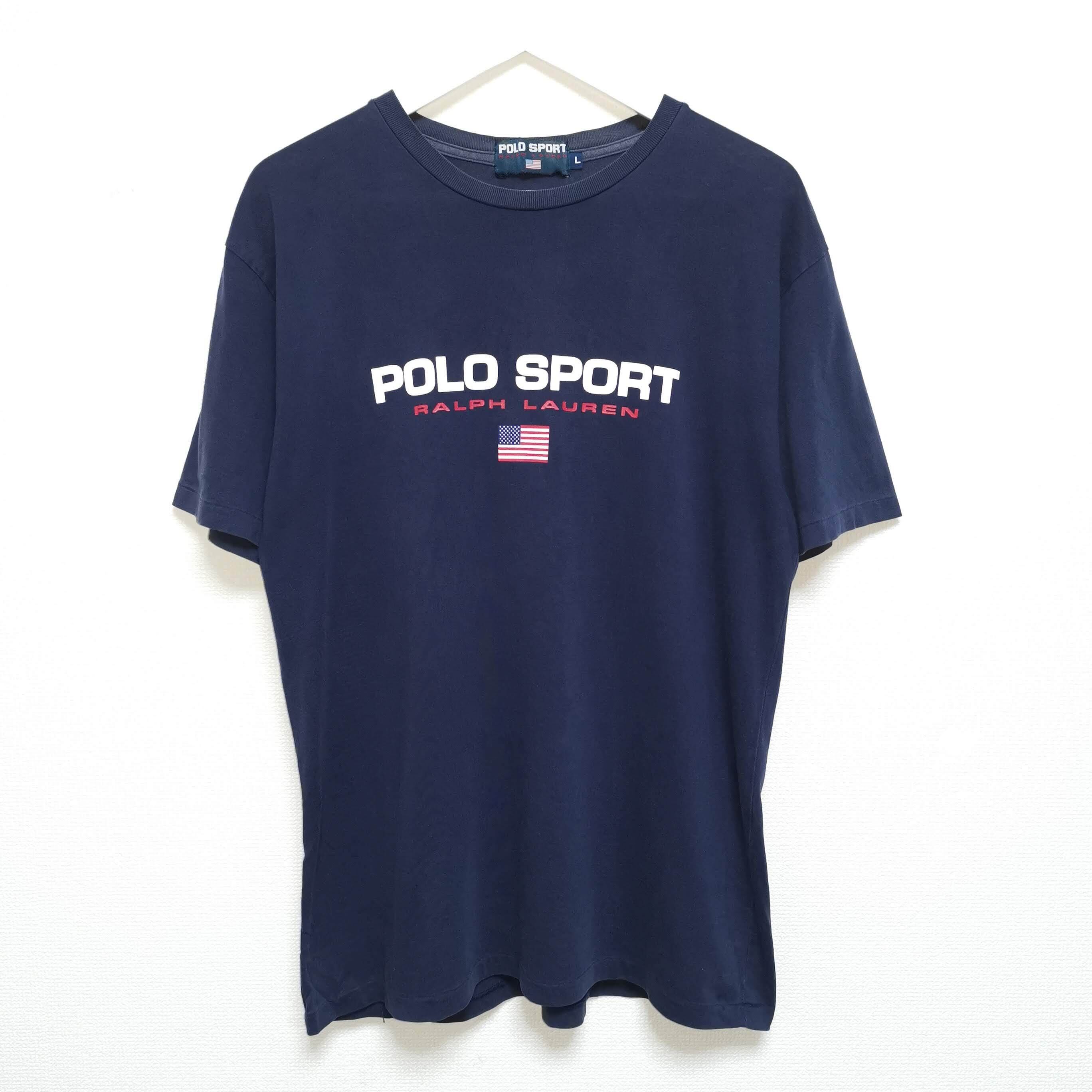 送料無料 L 90s ポロスポーツ POLOSPORT Tシャツ ラルフローレン USA製 