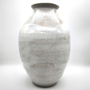 萩焼・壺・花瓶・白釉・No.251020-20・梱包サイズ140