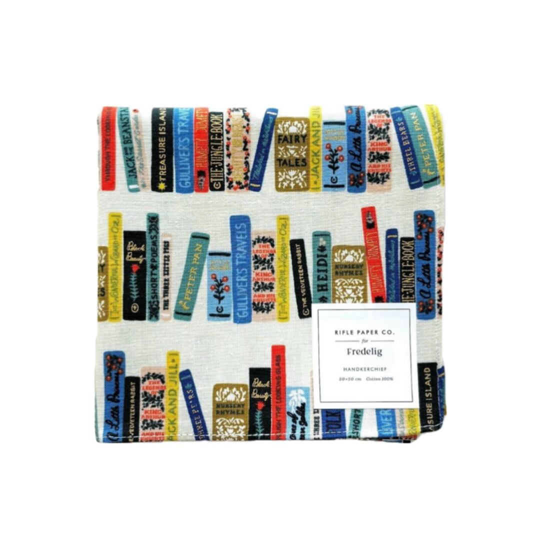 ブックシェルフ・クリーム・ハンカチクロス