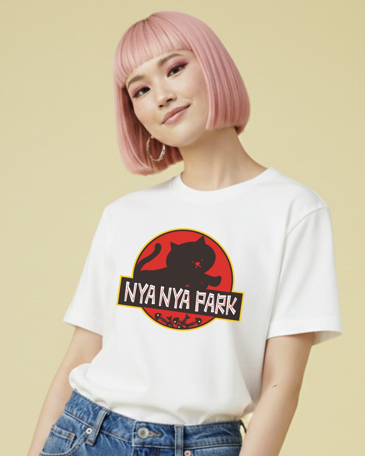 にゃー ニャーニャーパーク】ユニセックス Tシャツ☆マジックマインド