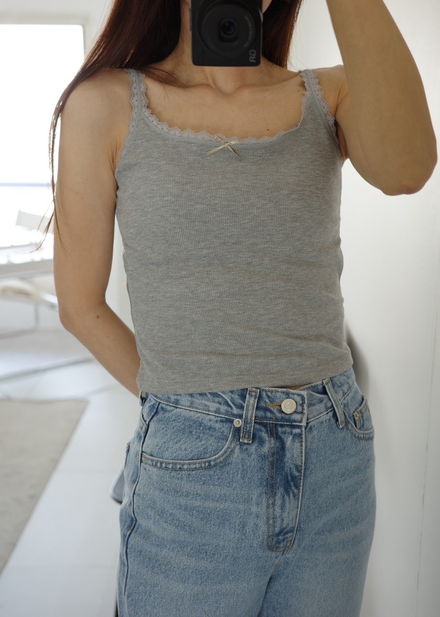 (予約) Fil. / Lace ribbon cup sleeveless 3color1