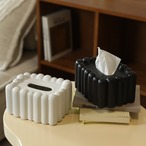 ティッシュボックス カバー ホルダー スカラップ おしゃれ モダン インテリア 雑貨 シンプル デザイン 卓上 置物 北欧 可愛い