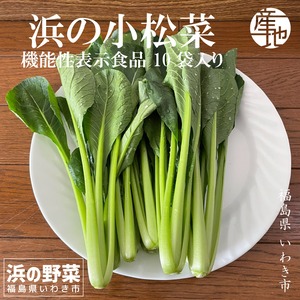 【機能性表示食品】浜の小松菜  200g入り×10袋 福島県いわき市「浜の野菜」