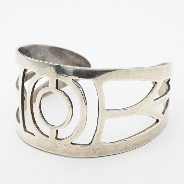 Art Deco Open Work Bangle  / Mexico