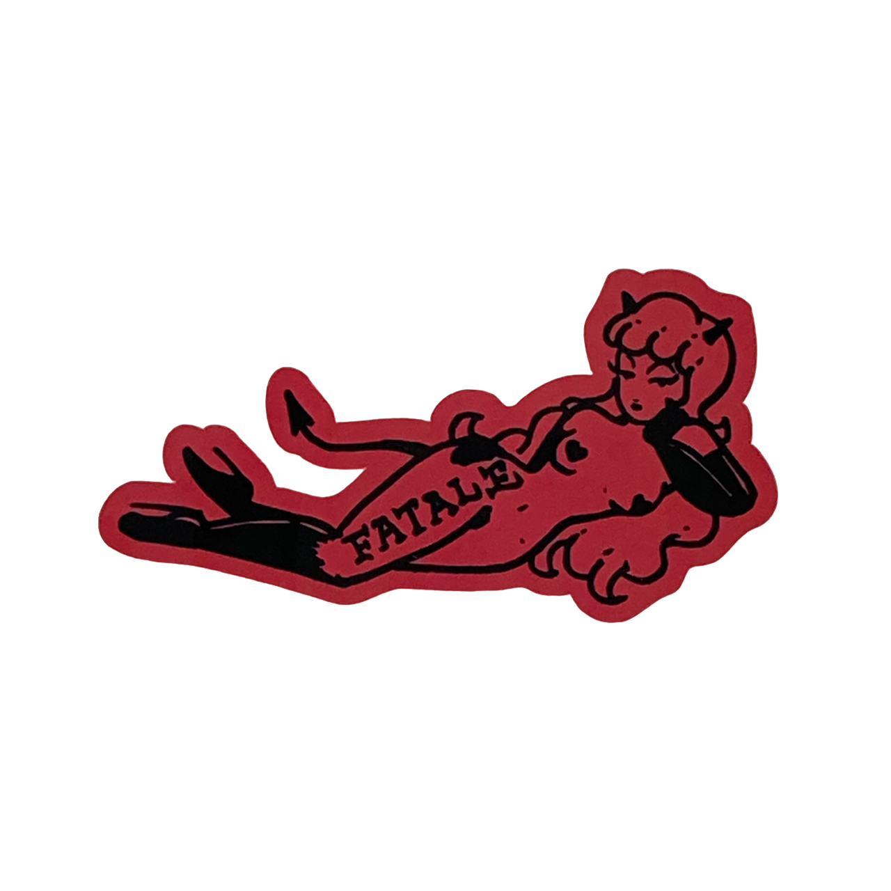 PINUPモチーフダイカットステッカー【FATALE】