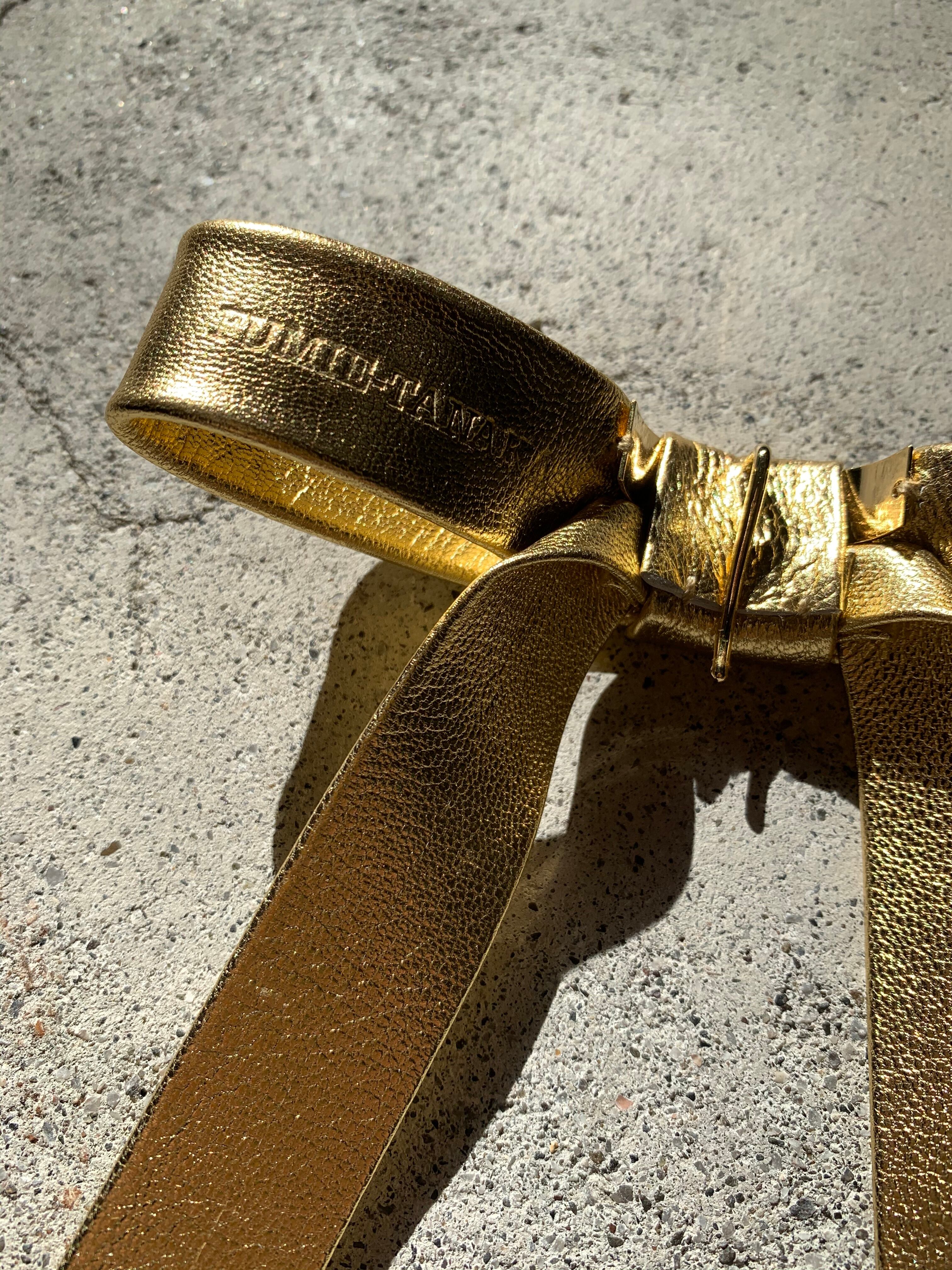 FUMIE=TANAKA long ribbon hook (GOLD) | AAR