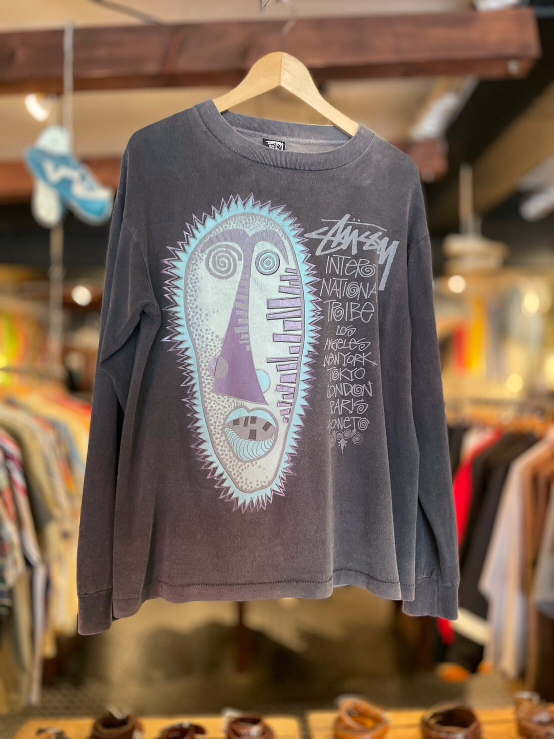 ポンStussy 希少 ゾウリムシ X L 80代オリジナル 80s STUSSY L/S T-Shirt | Pay ID