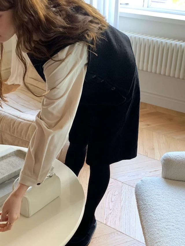 (予約) LIFFEY / Wool button vest 1color