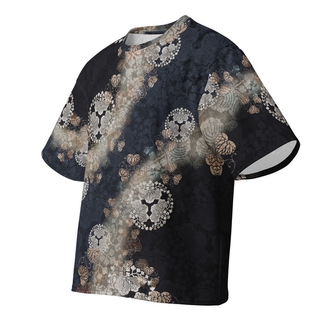和紋様装飾　留紺　和柄ユニセックス 150G Breeze Tシャツ