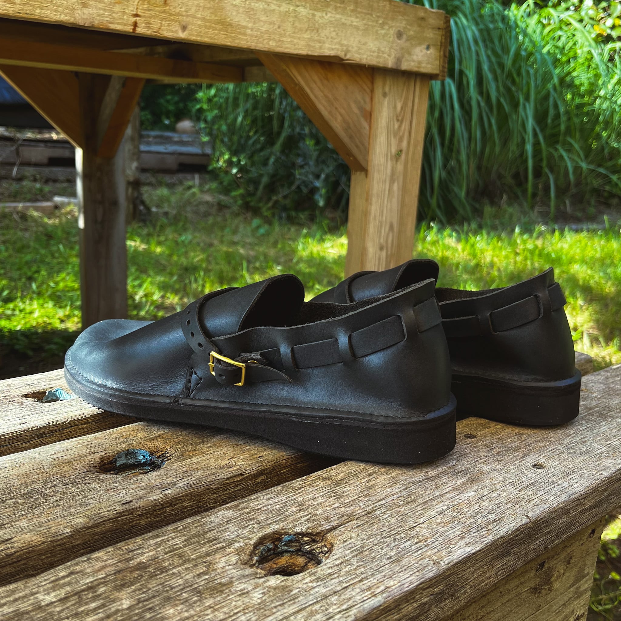 新品】AURORA SHOES MENS MIDDLE ENGLISH Made in USA 8H NAVY 