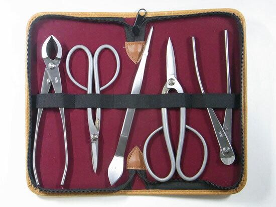 兼進　盆栽道具8点セット　盆栽道具 盆栽道具 兼進作 8点セット No.3A,No.38,No.511,No.64G,No.48.No.95D