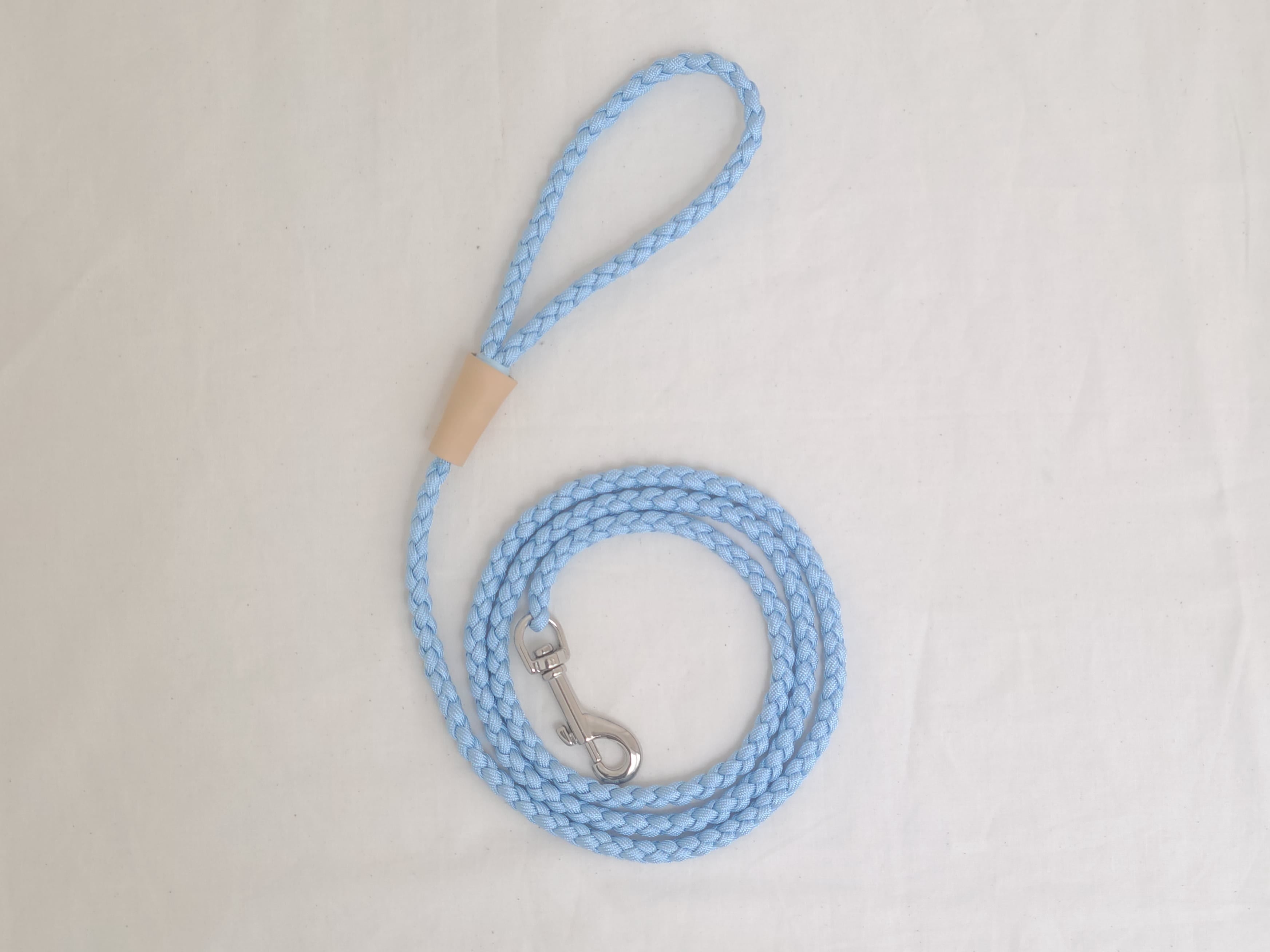アクアブルー リード リーシュ 犬 パラコードリード | ironnairo