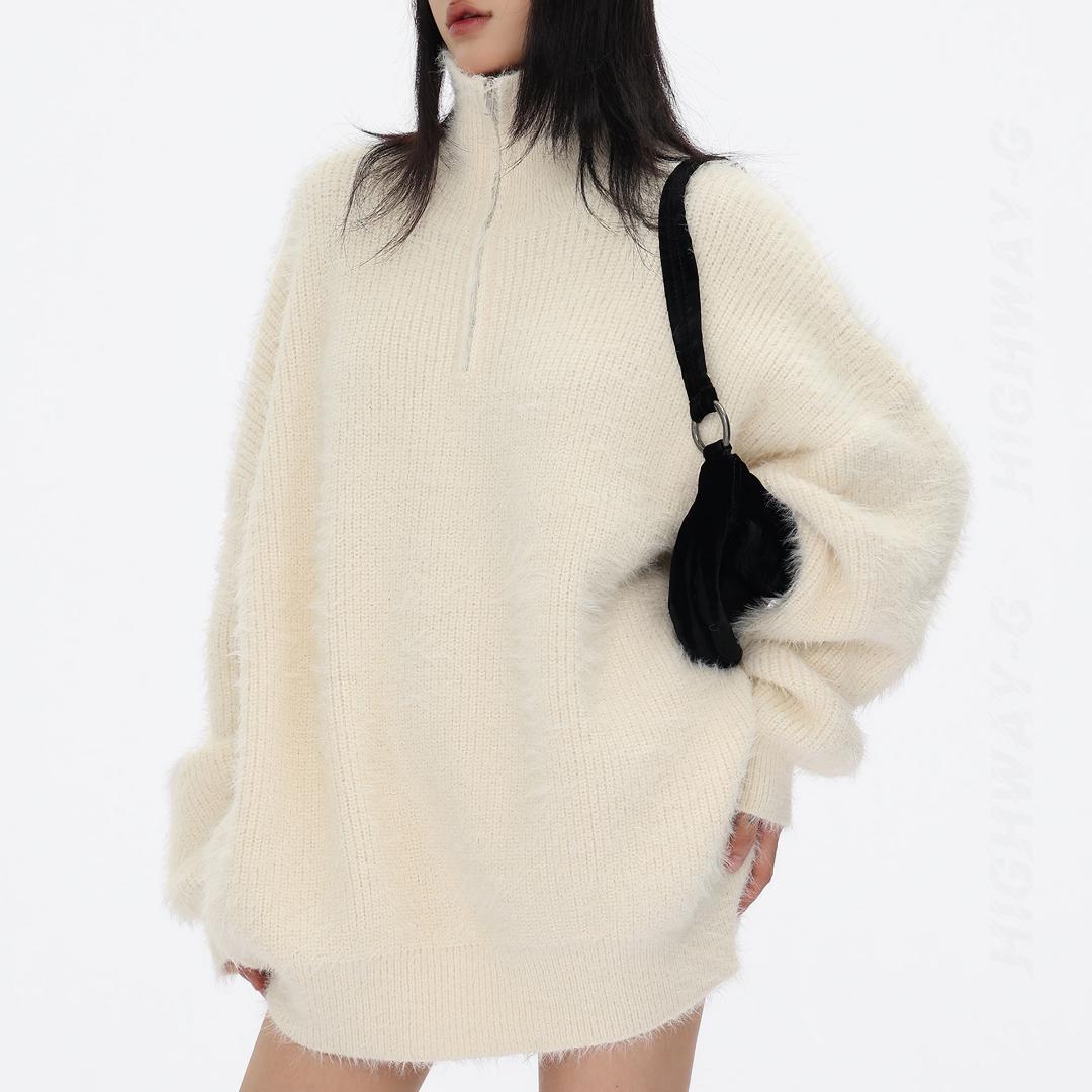 シャギーハーフジッププルオーバー（全3色） / HWG1369