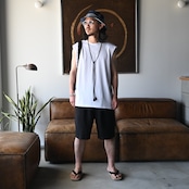 KUON / Boro Patched Sleeveless Top