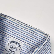 Brooks Brothers ブルックスブラザーズ REGENT NON-IRON ストライプ BD ボタンダウン 長袖 ワイシャツ ドレスシャツ 15 1/2-31/ブルー×ホワイト系 メンズ