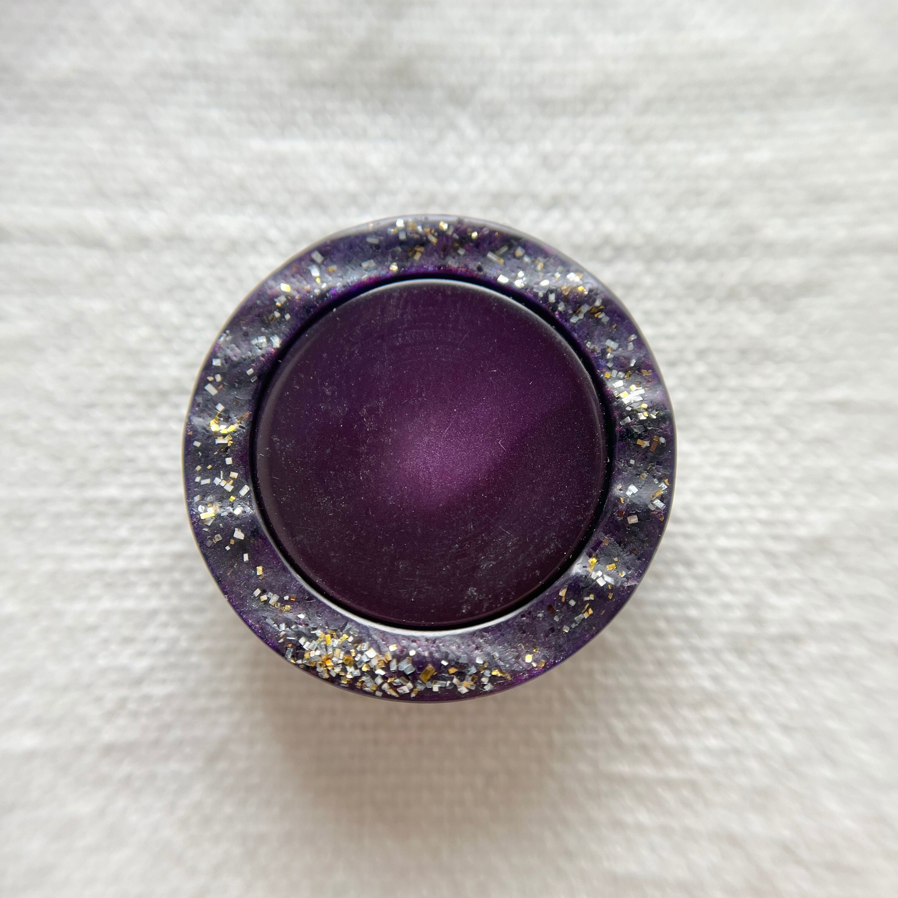 シルバー&ゴールドグリッター×ディープパープル 23㎜