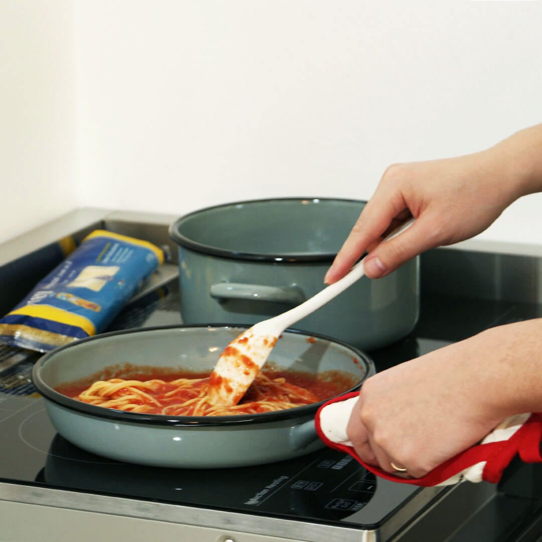 Enamel Flying Pan 24cm / ホーローフライパン 24cm / MUNDER-EMAIL