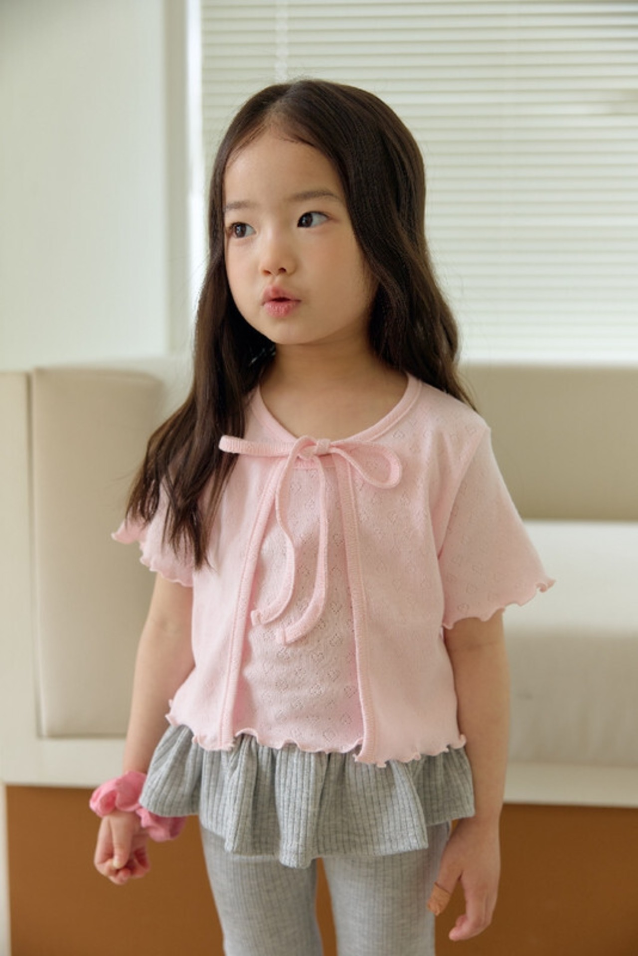 【取寄/韓国直送】Daily bebe 26/SM アイレットカーディガンセット|夏服|韓国子供服