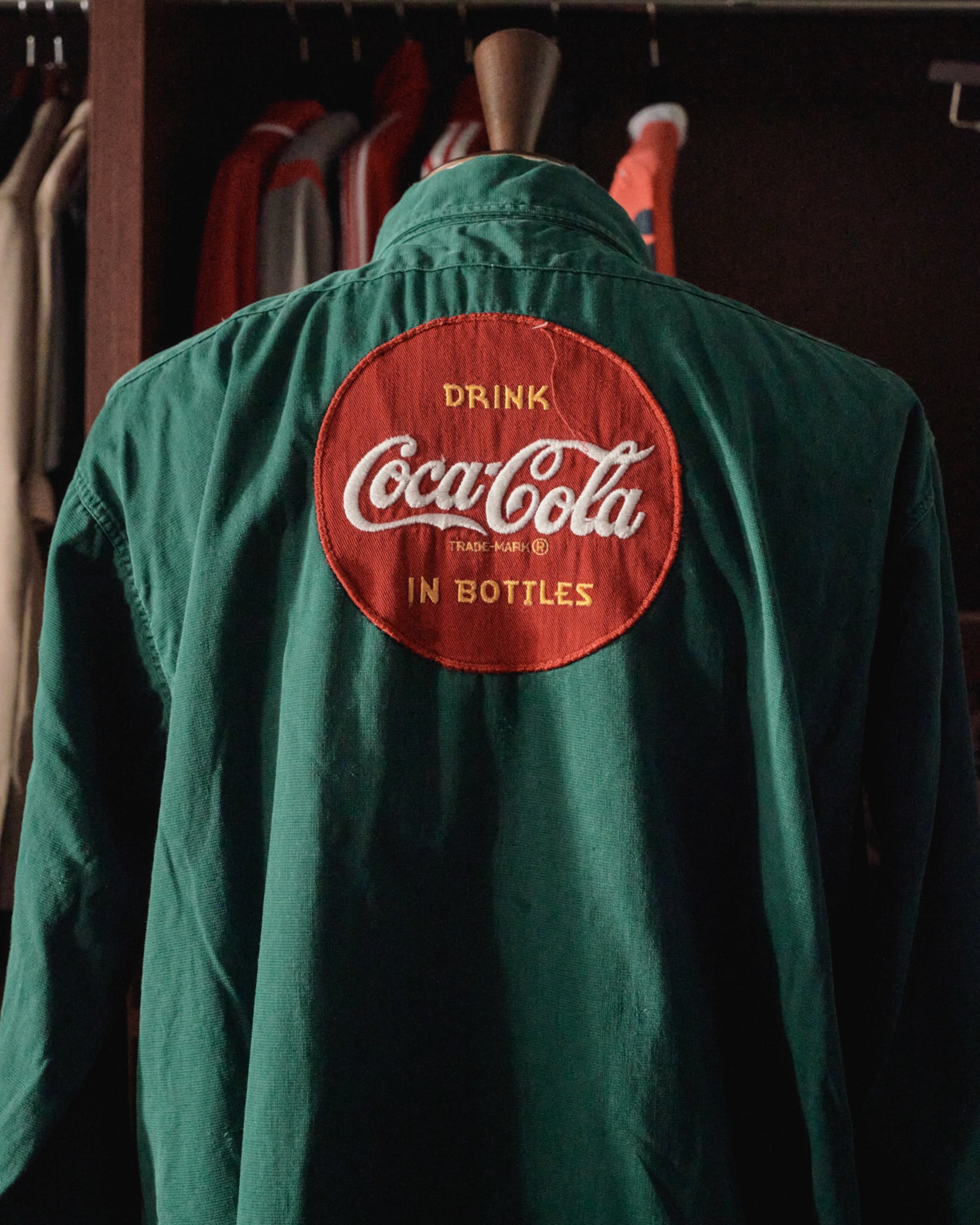 逸品】50s Coca-Cola special vintage work cotton green big size
