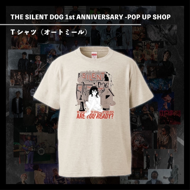 THE SILENT DOG 1st ANNIVERSARY -POP UP SHOP-Tシャツ（オートミール）