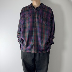 90s Polo by Ralph Lauren Pure silk open collar shirt XL 古着