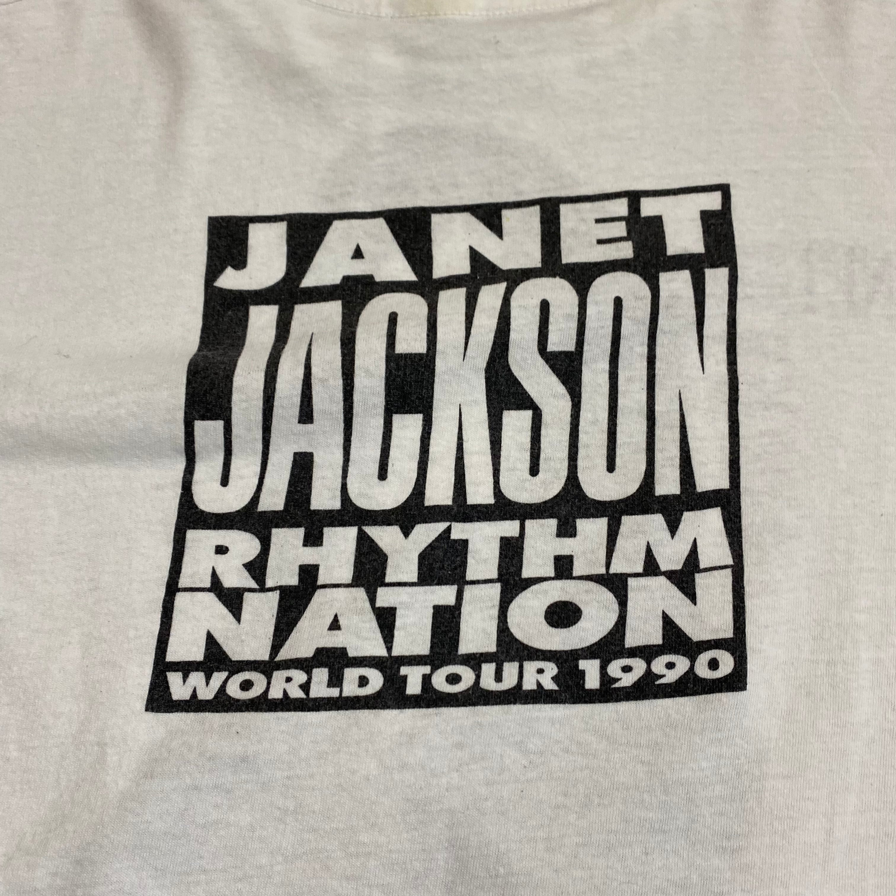 janet jackson ジャネットジャクソン 1990 Tシャツ