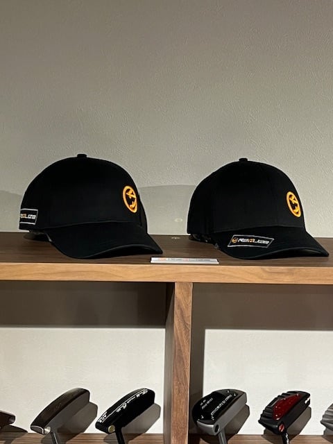 SQUADオリジナルキャップ BLACK×ORANGE 数量限定 ワッペンカスタム選択