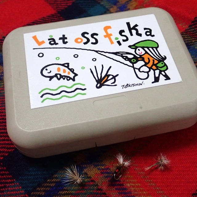 Fly fishing girl ステッカー Amazing Holiday