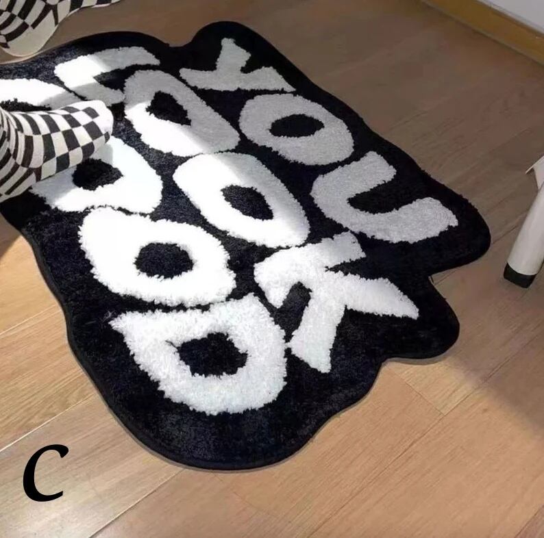 piihlab You Look Good 立体 アートラグ マット piihlab You Look Good 立体 アートラグ マット 【公式通販】