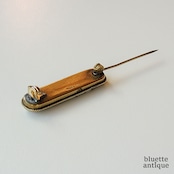 イタリアアンティーク マイクロモザイク すみれとデイジー バーブローチ