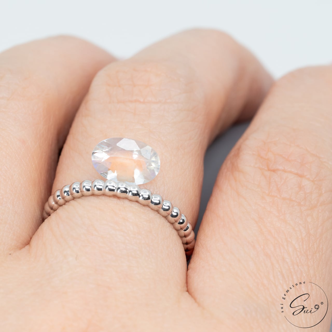 天然【非加熱】レインボームーンストーン 1.10ct | SUI GEMSTONE