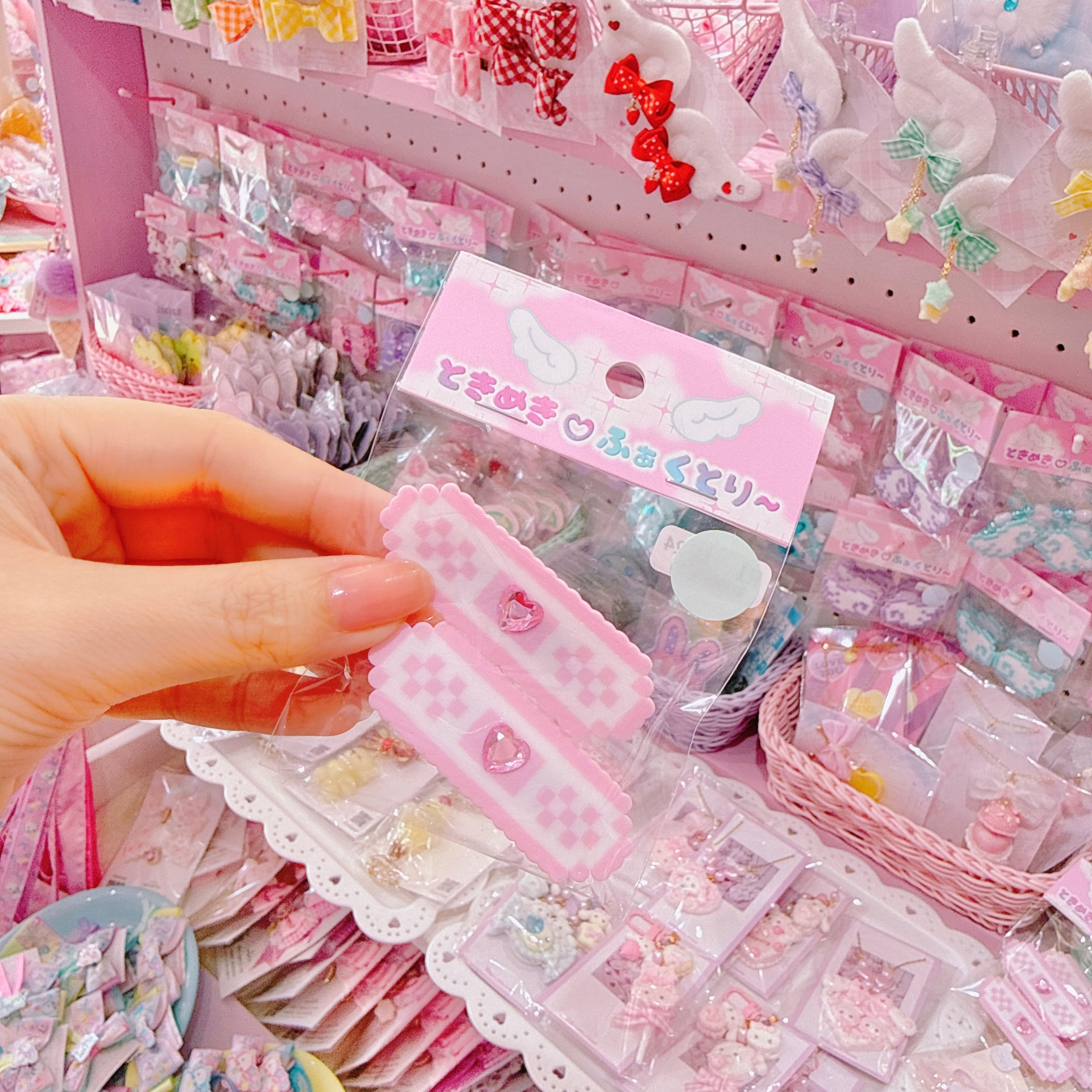 【R1】11-24シングルばんそうこうツインヘアクリップ