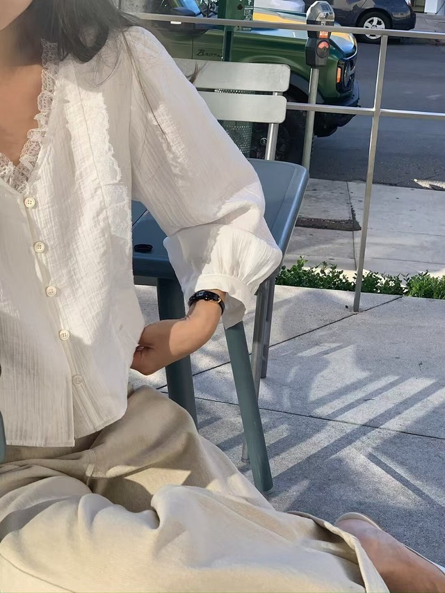 (予約) LITER / Vera lace blouse 2color