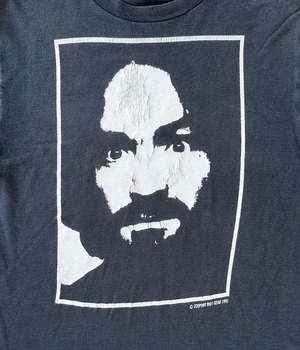 -Charles Manson- Vintage 90s M Print T-shirt