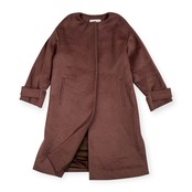 GREEN LABEL RELAXING グリーンレーベルリラクシング ノーカラー アンゴラ混 ウール コート 38 /UNITED ARROWS ユナイテッドアローズ