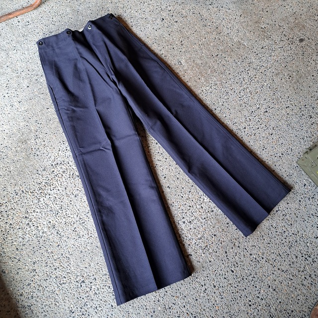 "deadstock" 70's フランス軍 セーラーパンツ size:w27inc used [302108]