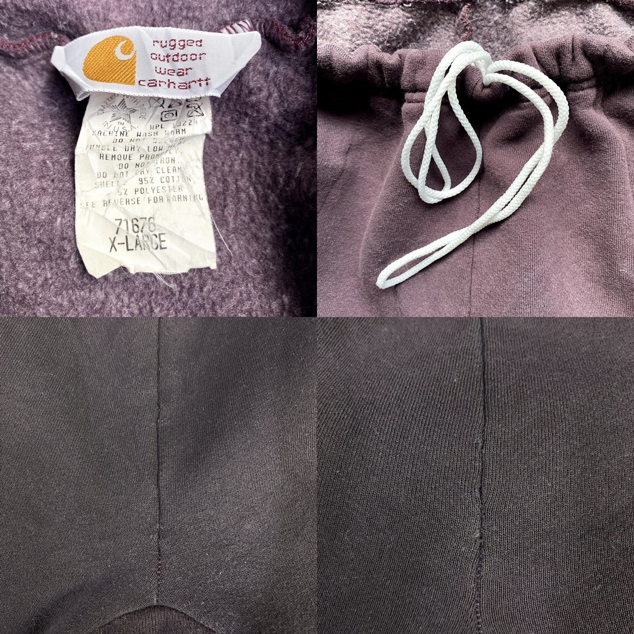 80年代 USA製 Carhartt カーハート ワンポイントロゴ刺繍 スウェット 