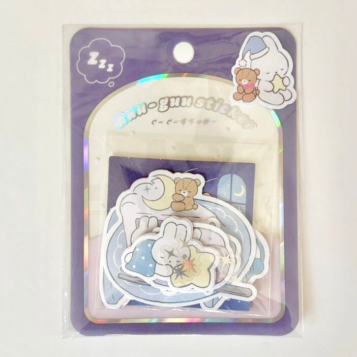単品 ぐーぐーすてっかー｜01156-01161 | シールと星座 双子座文具店