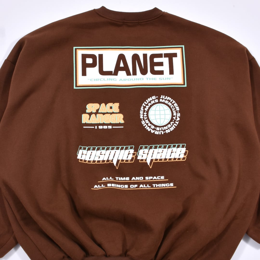 50%OFF】くすみカラー PLANETスウェット(裏起毛) | VOLCAN&APHRODITE