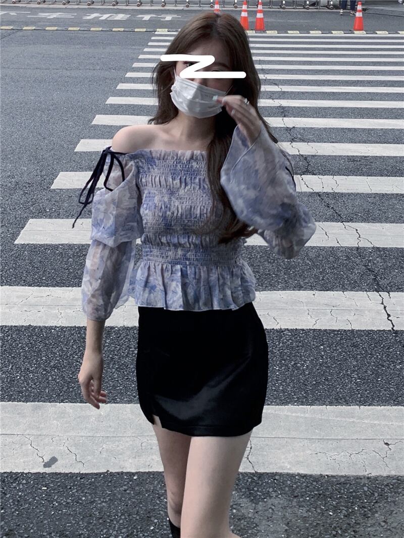 シフォンシャツ 薄手サマートップス ロング 大人ガーリー スウィート キュート カジュアル 夏物 モンロー24729045988