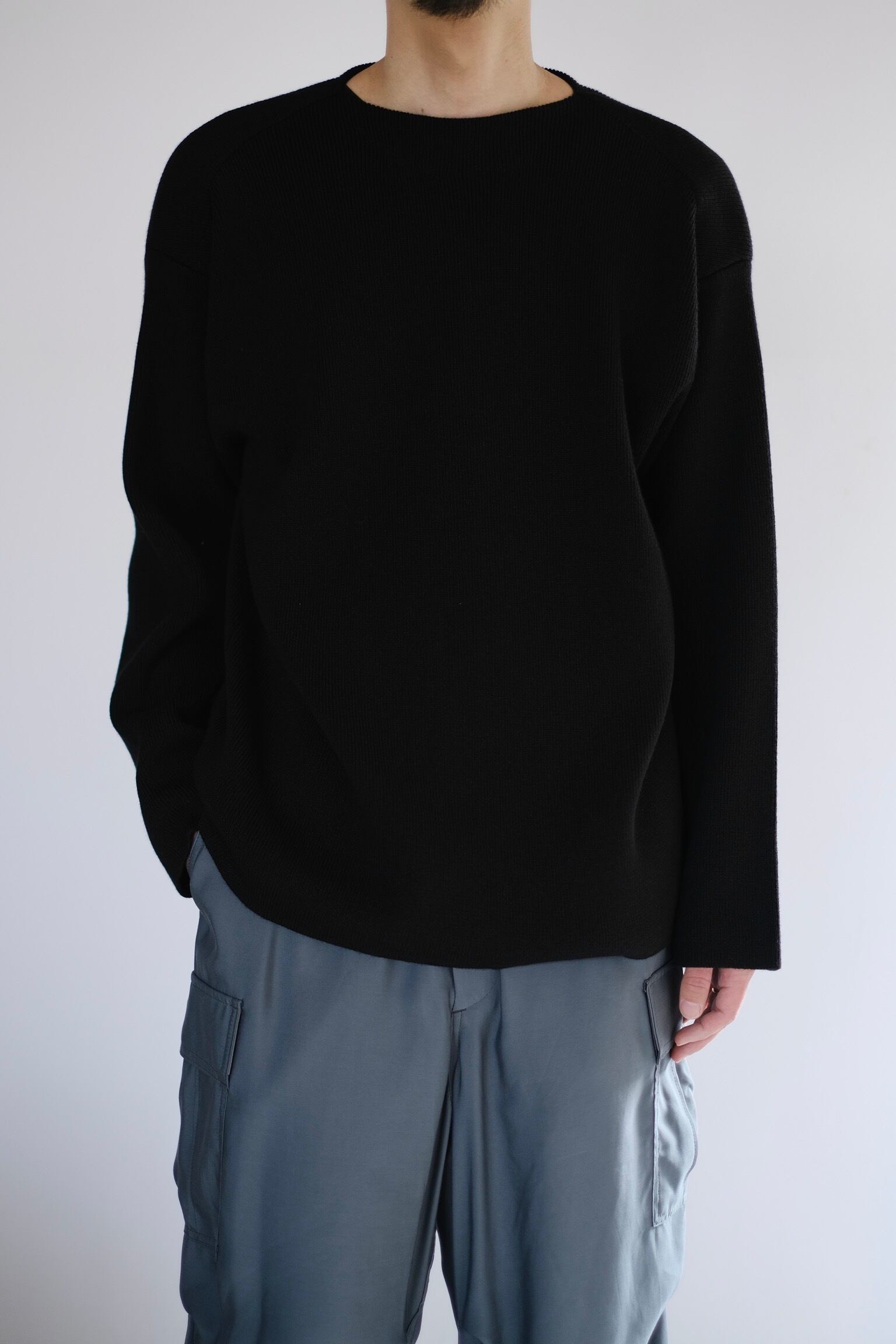 SLOPESLOW / paper high twisted wool / breyton stripes sweater | LIVING