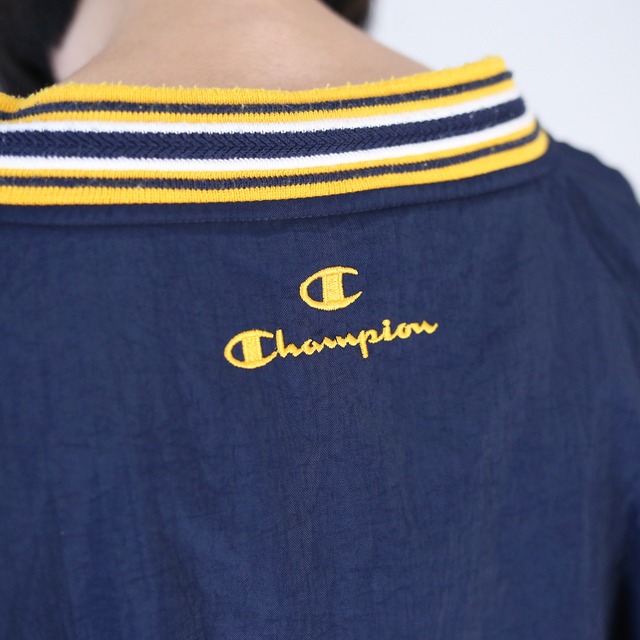 "Champion" over silhouette nylon pullover