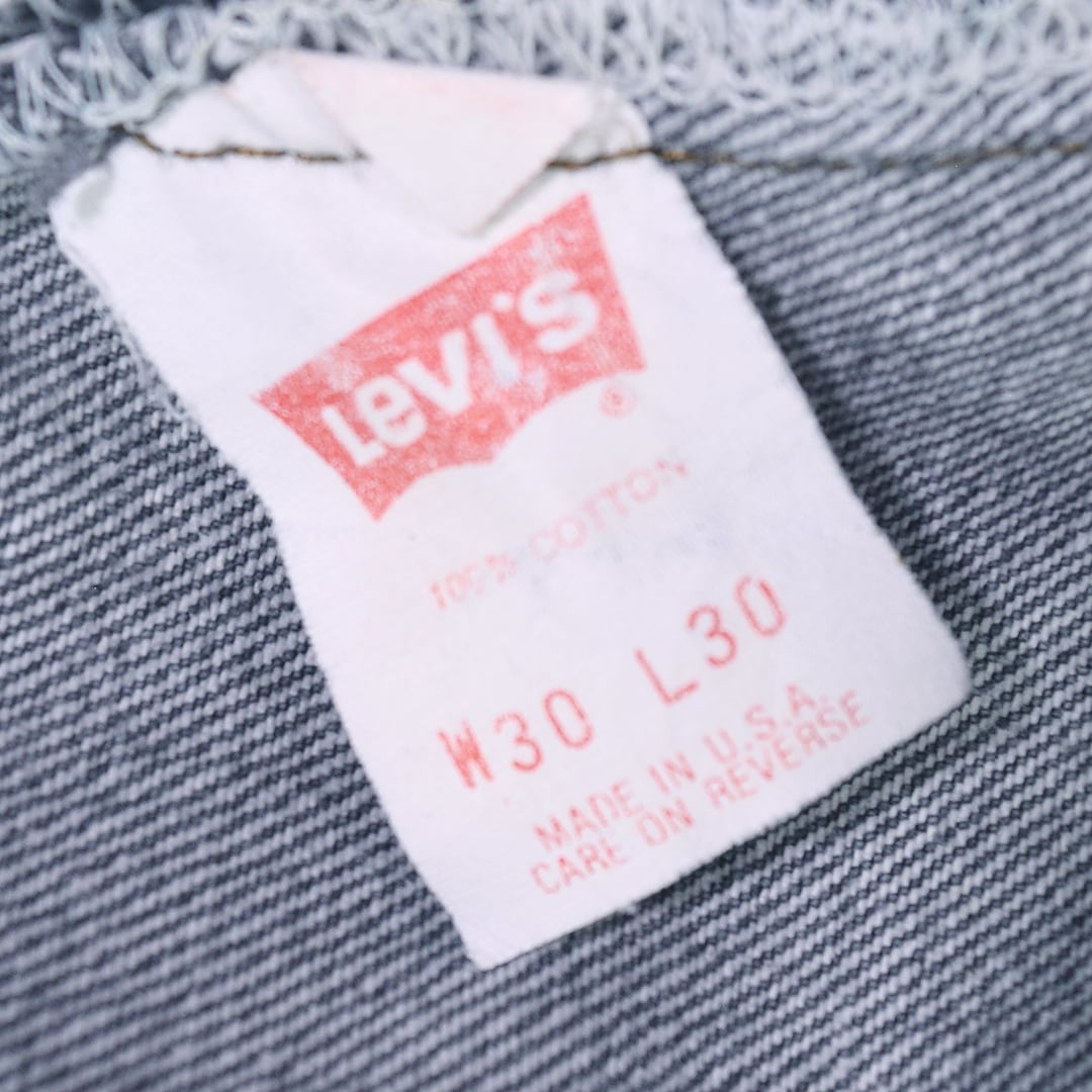 90s リーバイス 501 先染めブラック USA製 デニムパンツ ジーンズ