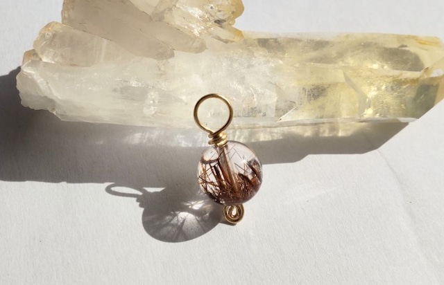 ∞レッドルチル・1粒ペンダント春のセール！