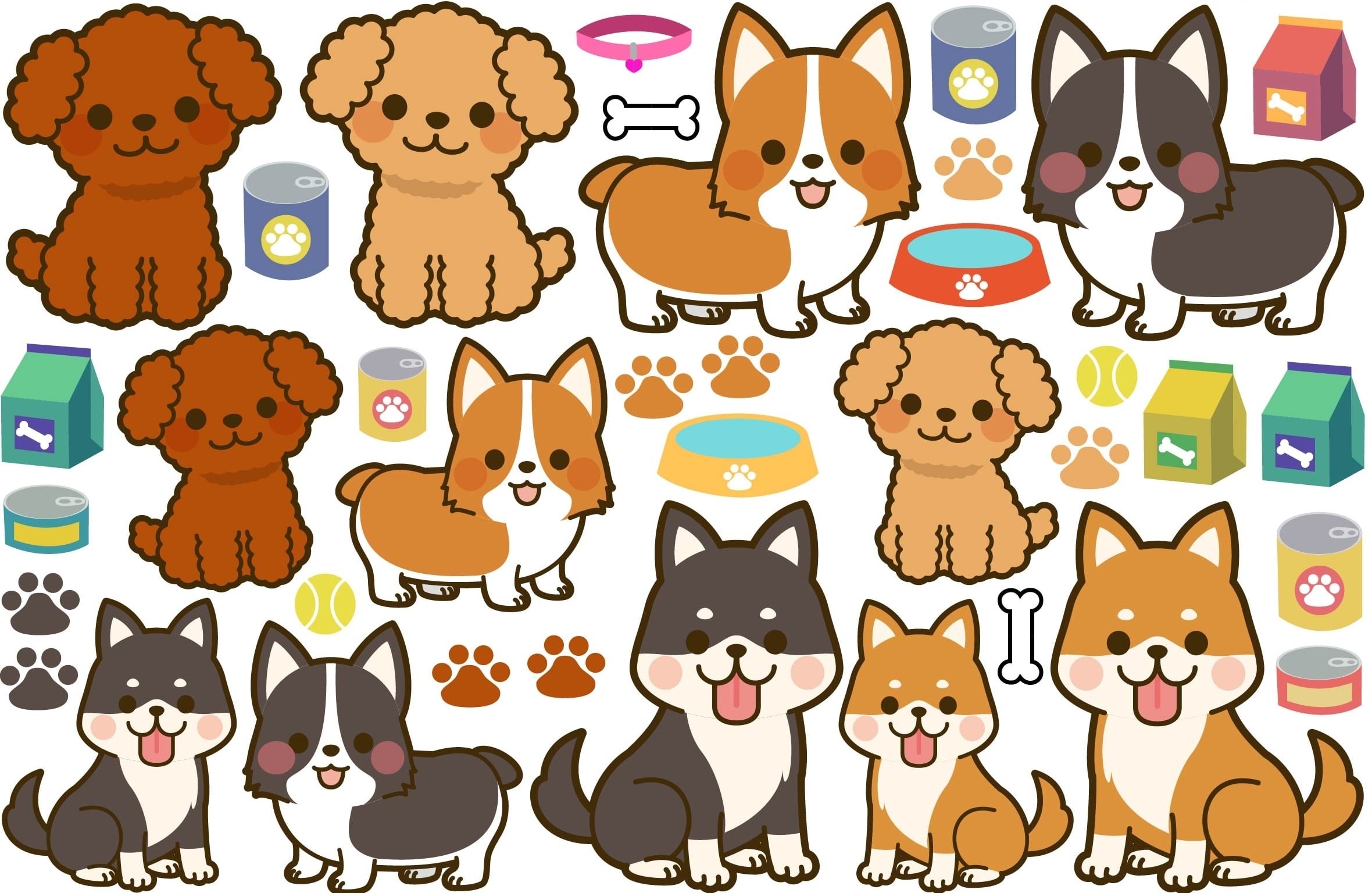 ポーセラーツ転写紙 Dog A5タイプ | La Mon Style